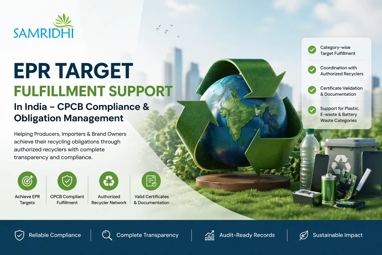 EPR Target Fulfillment Support in India – CPCB Compliance & Obligation Management