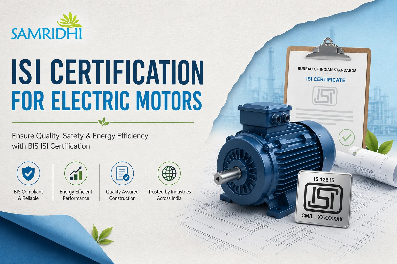 ISI Certification for Electric Motors in India