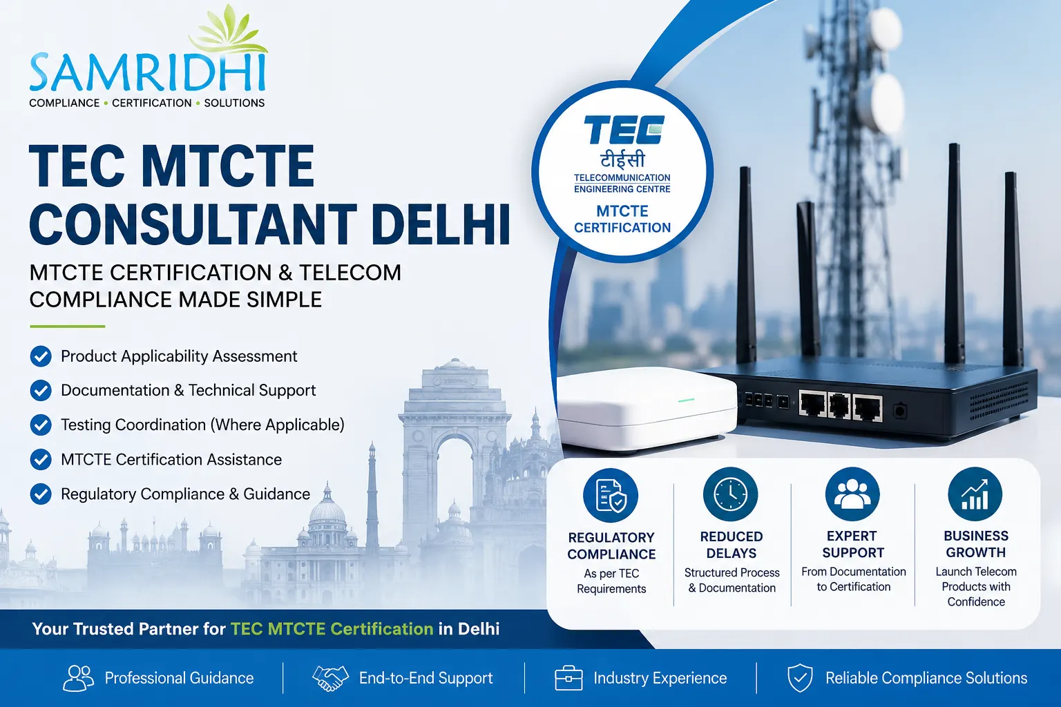 TEC MTCTE Consultant Delhi – Expert MTCTE Certification & Telecom Compliance Services