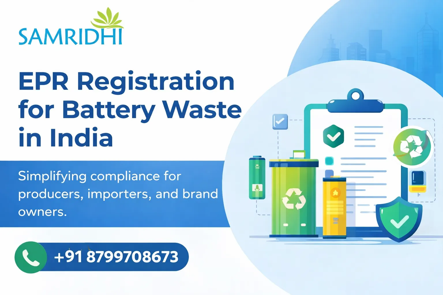 EPR Registration for Battery Waste in India