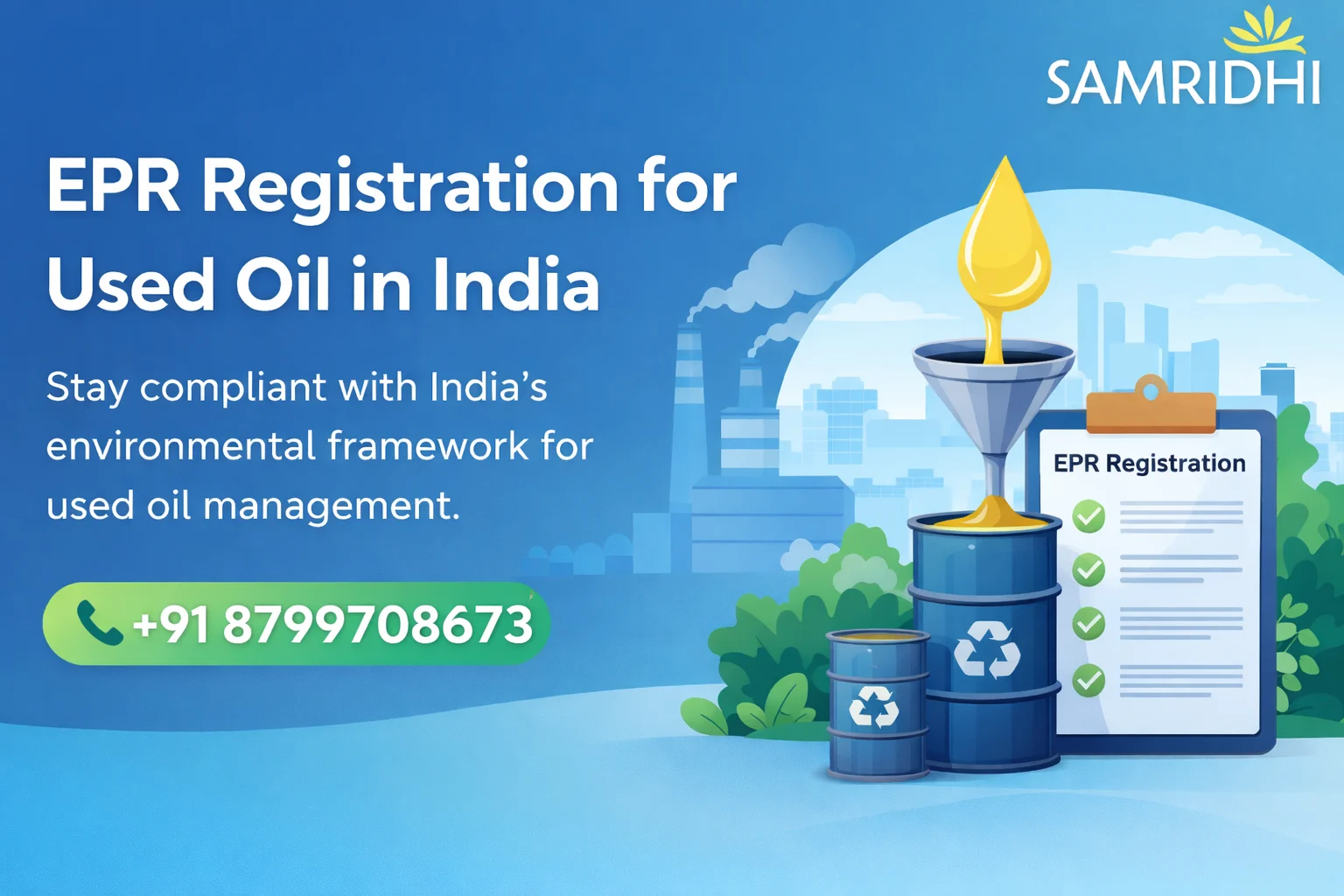 EPR Registration for Used Oil in India