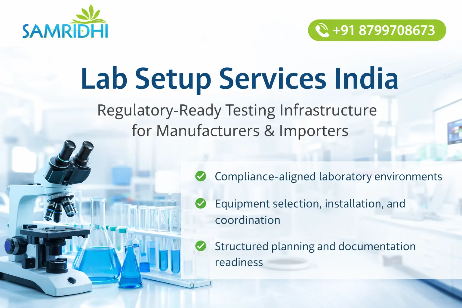 Lab Setup Services India for Regulatory-Ready Testing Infrastructure