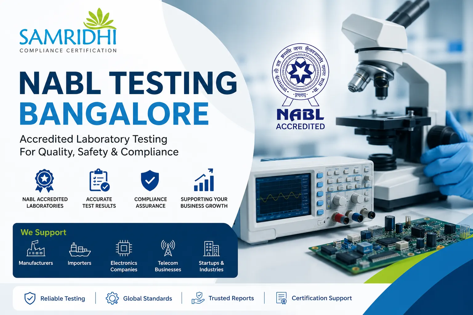 NABL Testing Bangalore – Accredited Laboratory Testing & Compliance Support