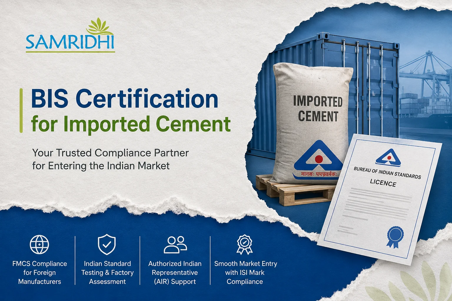 BIS Certification for Imported Cement in India